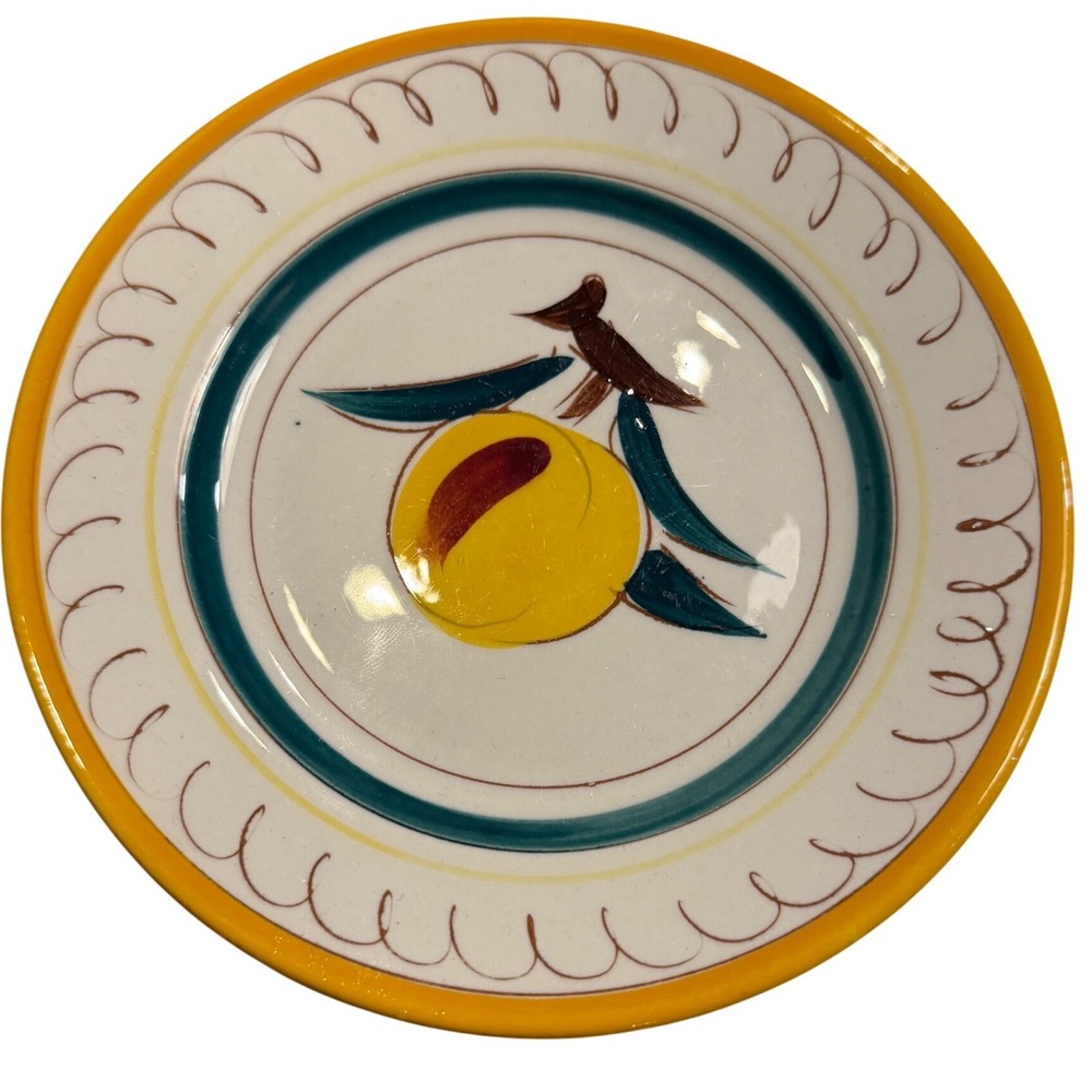 Vintage Stangl Pottery Garden Flower Fruit Dessert Plates 6" Set of 4 MCM